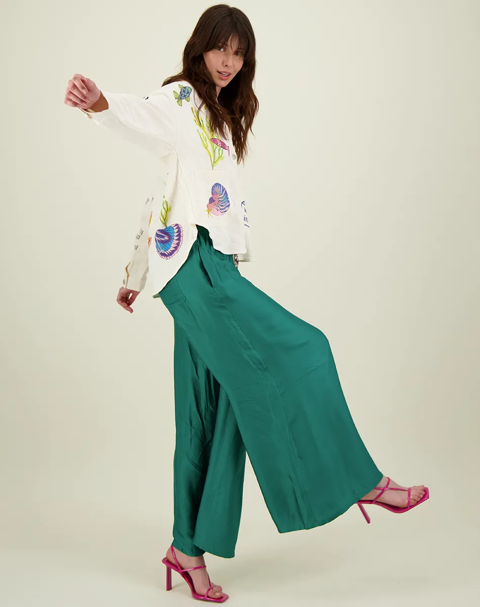 Annie Green Wide Leg Pants