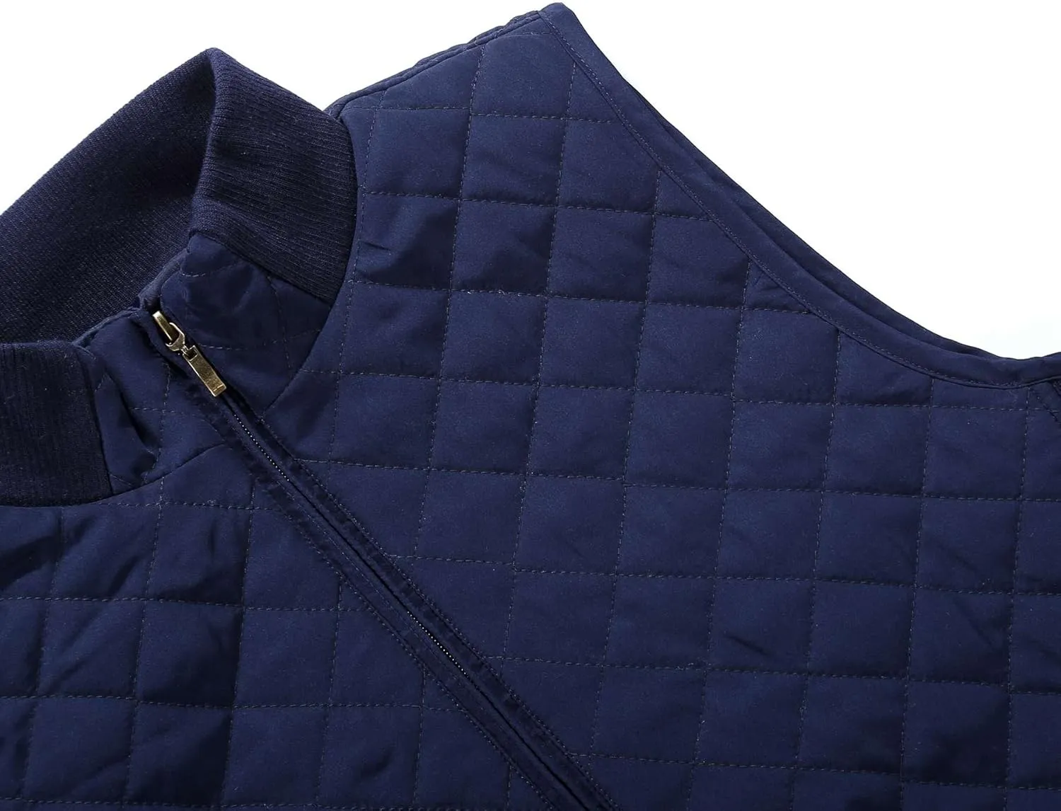 Bienzoe Women Quilted Casual Vest: Lightweight Packable Sleeveless Jacket