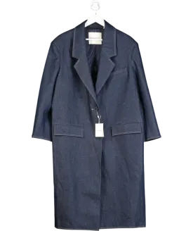 GANT Blue Denim Oversized Overcoat UK L