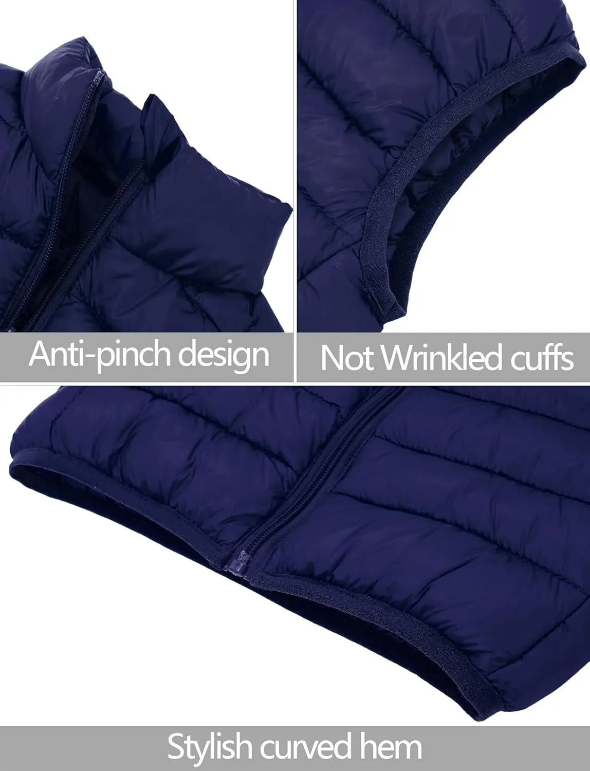 Happy Cherry Kids Boys Girls Lightweight Winter Vest Quilted Puffer Sleeveless Jacket Down Outwear