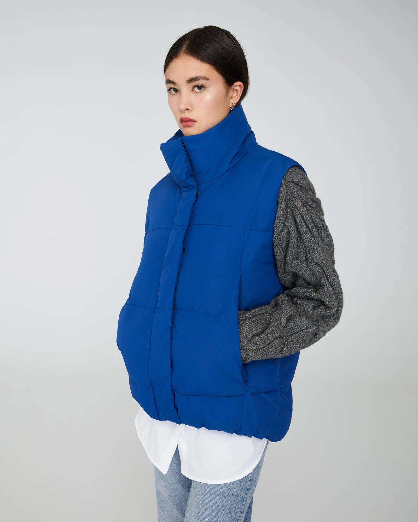 ROBIN | Convertible Down Puffer Vest/Jacket