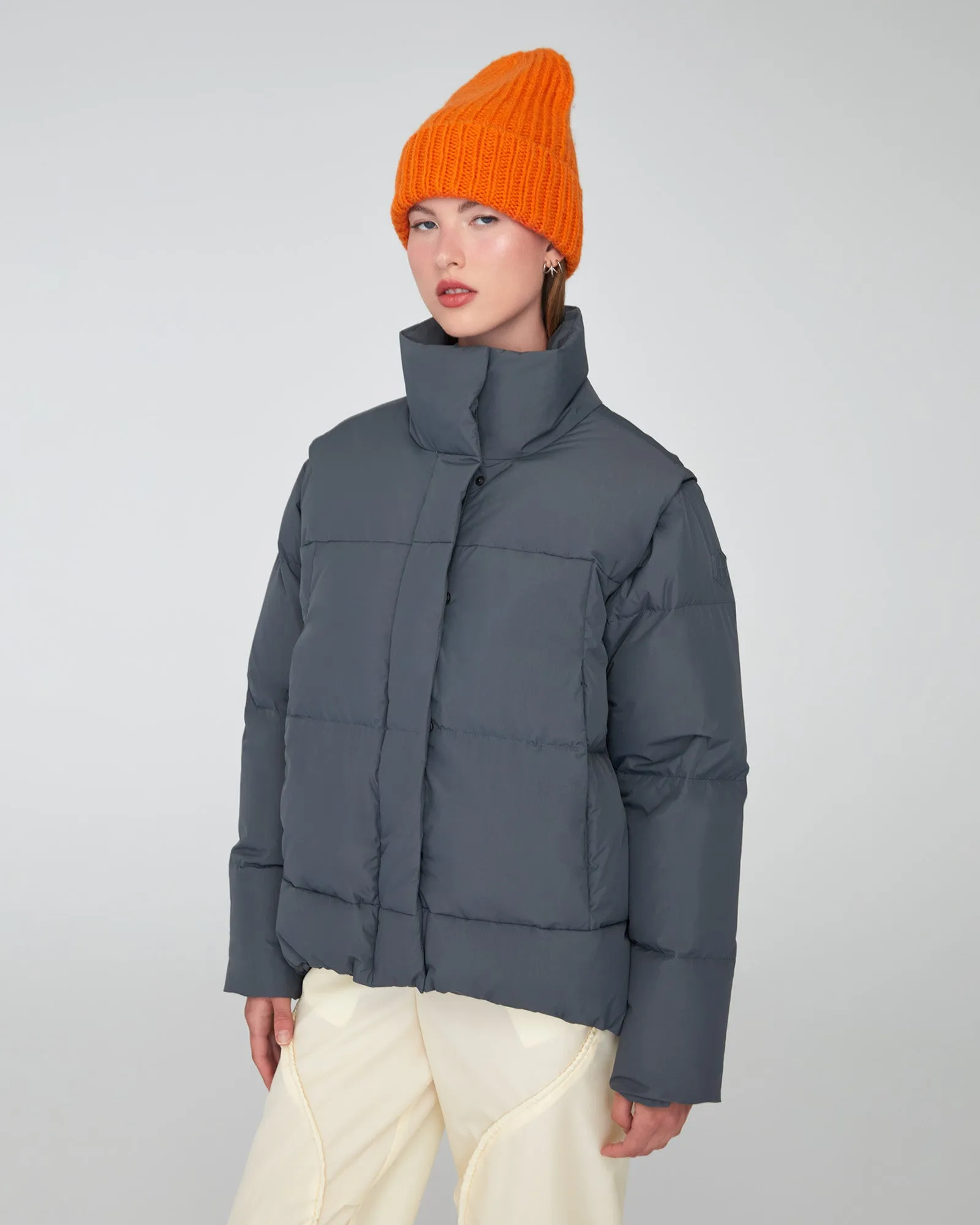 ROBIN | Convertible Down Puffer Vest/Jacket