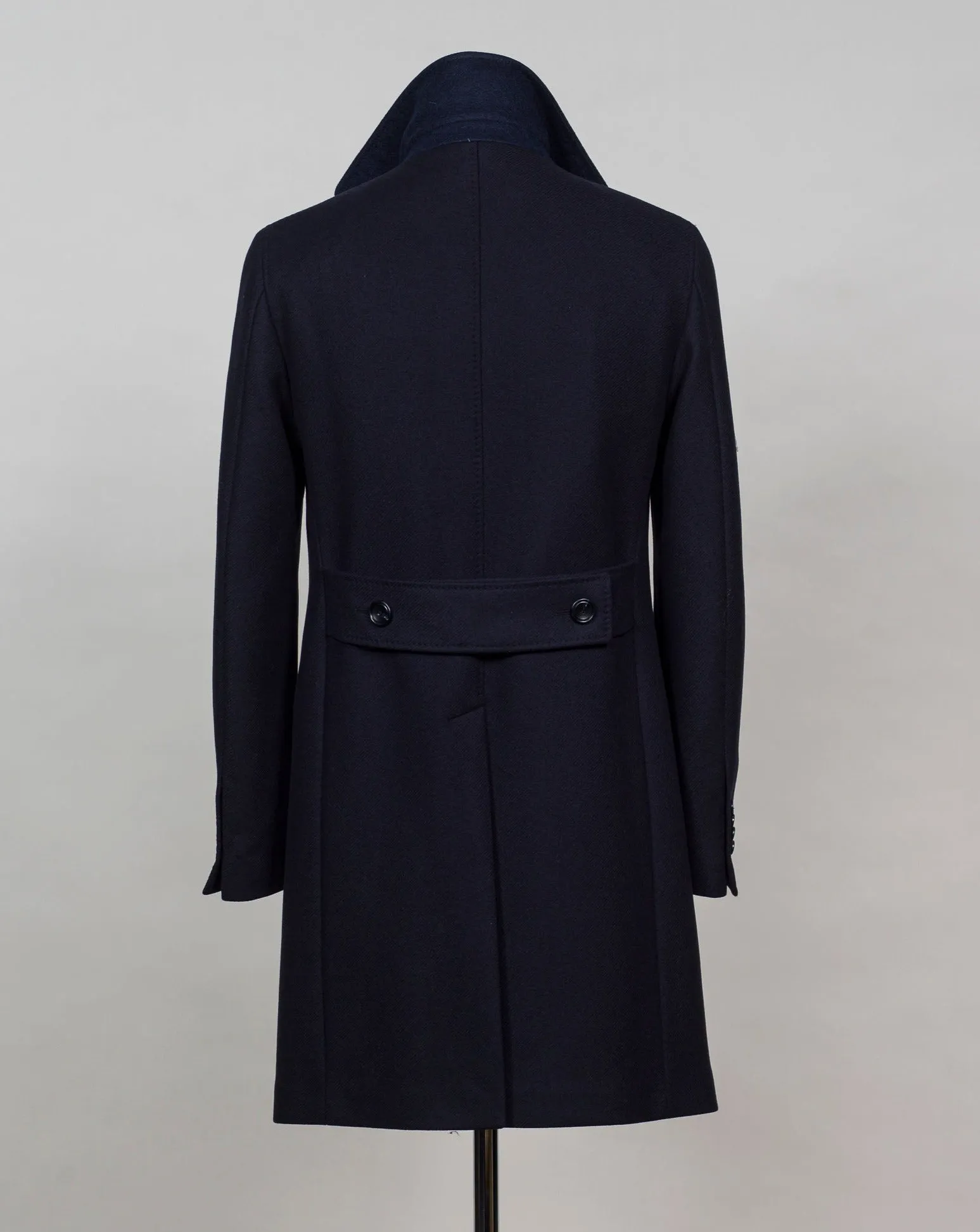 Tagliatore Double-Breasted Wool Overcoat / Navy