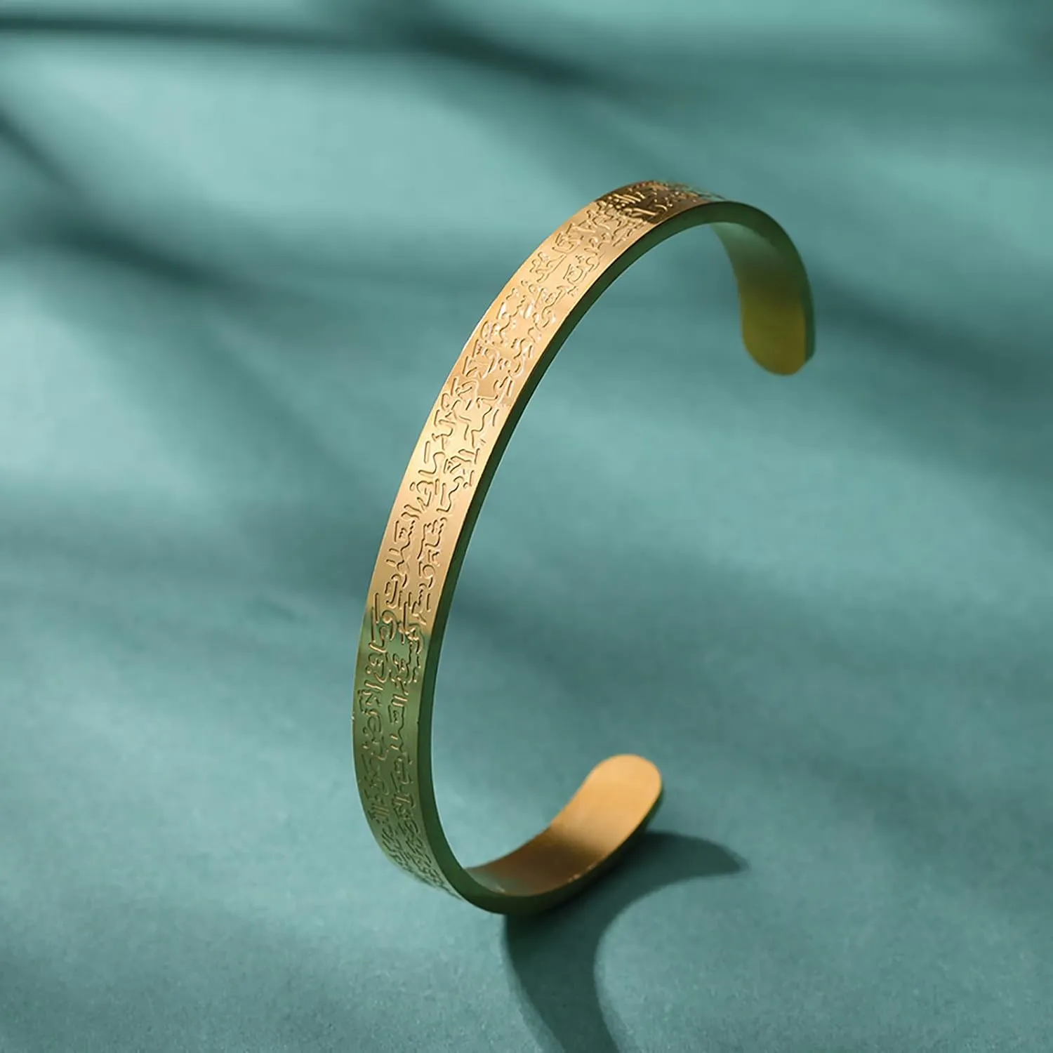 VASSAGO Ayatul Kursi Bracelet for Women Men Muslim Quran Allah Openable Bangles Arabic Calligraphy Cuff Bracelet Islam Eid Islamic Jewelry Gifts