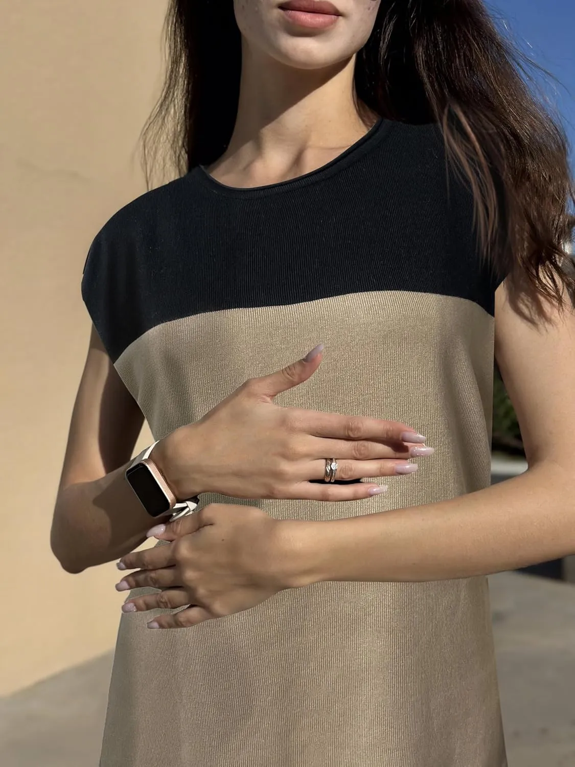 Zeagoo Sweater Vest Women Crew Neck Loose Fit Knit Lightweight T Shirts Pullover Casual Summer Outfits